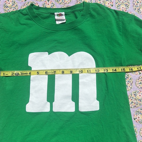 M&M M m cropped graphic tee Green m &m Size M HD 100% cotton Fruit of the loom - Picture 5 of 5